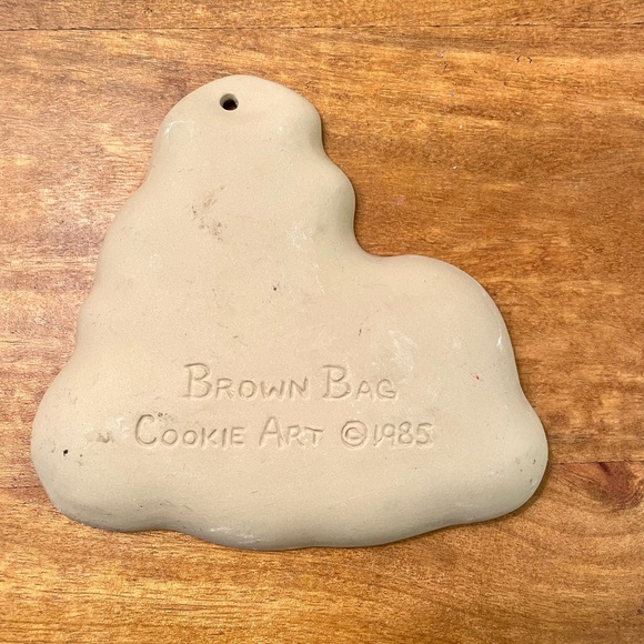 Vintage Kitchen Vintage Clay Cookie Mold Bear Playing A Drum Poshmark